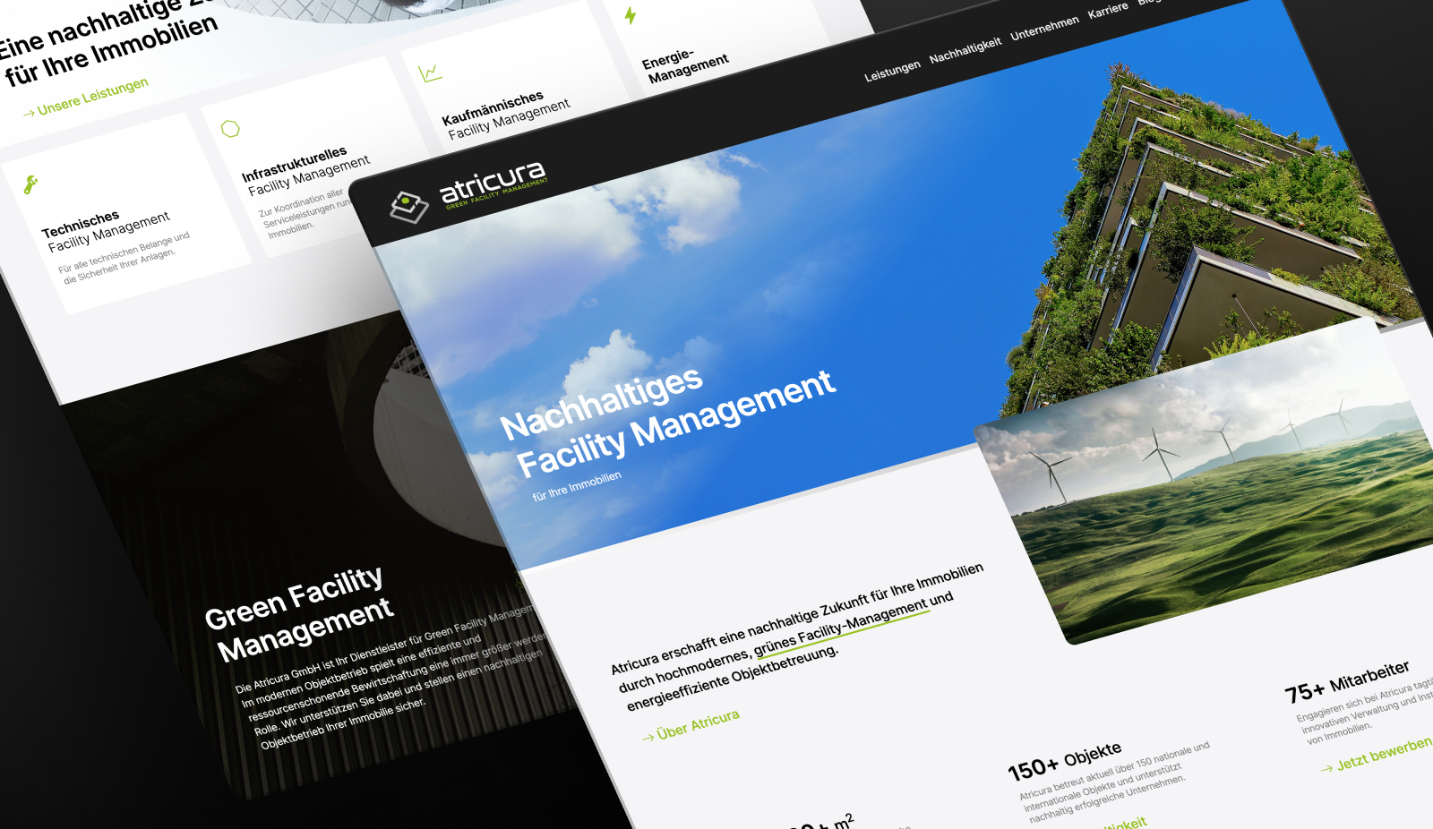 Corporate Website für Atricura GmbH